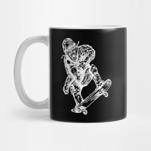 SEEMBO Gorilla Skater Skateboarding Skateboarder Skateboard Mug